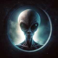 Aliens in space. Generative AI.