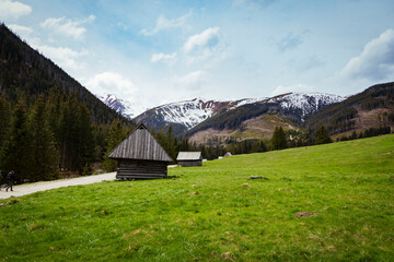 Polish Tatras view from the Chocholowska Valley