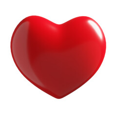 Fototapeta premium red heart isolated on white