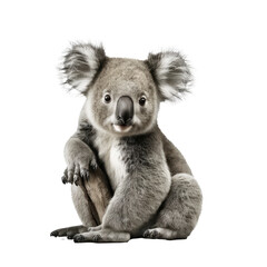 koala isolated on white - obrazy, fototapety, plakaty
