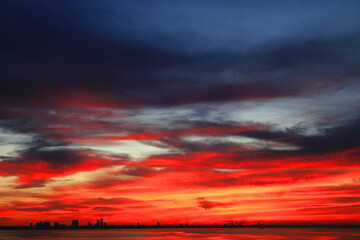 Fototapeta premium harbor silhouette