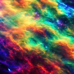 Obraz na płótnie Canvas Cosmic Illusions: Where Art Meets the Dreams of Nebulae - Generative AI 79