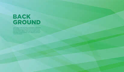 Vector illustration of geometric abstract green background. 