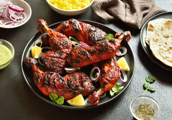 Indian style tandoori chicken