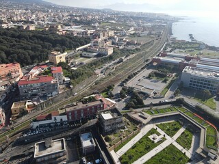 Portici rises on the slopes of the western slope of Vesuvius and occupies a small portion of the territory along the coast of the Gulf of Naples