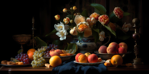 Obst und Blumen