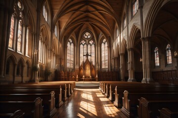 Fototapeta premium Ai generated beautiful background image of Church