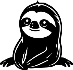 Obraz premium Sloth - Minimalist and Flat Logo - Vector illustration