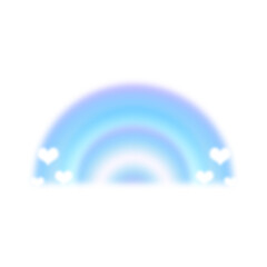 Blue Blurred Rainbow