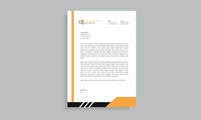 corporate modern letterhead design template 