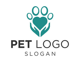 Logo design about Pet on a white background. made using the CorelDraw application.