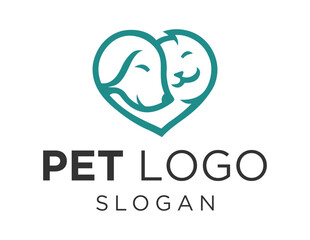 Logo design about Pet on a white background. made using the CorelDraw application.