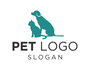 Logo design about Pet on a white background. made using the CorelDraw application.