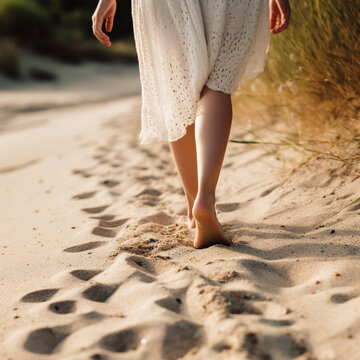 how walking barefoot improves your health -KI generated