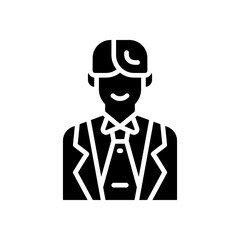 banker icon for your website, mobile, presentation, and logo design.