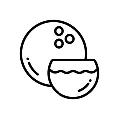 coconut icon for your website, mobile, presentation, and logo design.