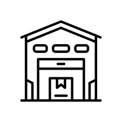 warehouse icon for your website, mobile, presentation, and logo design.