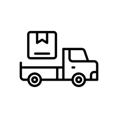 delivery truck icon for your website, mobile, presentation, and logo design.