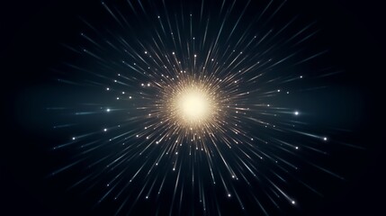 Obraz premium North star, Star universe background, Bright star in the dark space background, Vector illustration. generative ai