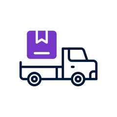 delivery truck icon for your website, mobile, presentation, and logo design.
