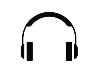 headphones icon vector silhouette glyph black isolated on trendy gradient background,headphone symbol icon. 
 - obrazy, fototapety, plakaty