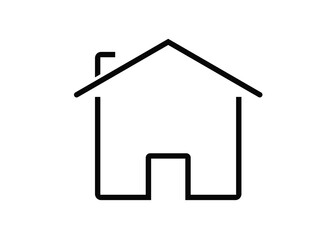 Fototapeta premium Modern home line icon.house symbol vector icon isolated on a white background.Stroke high quality symbol.