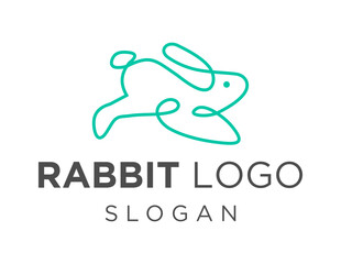 Logo design about Rabbit on a white background. made using the CorelDraw application.