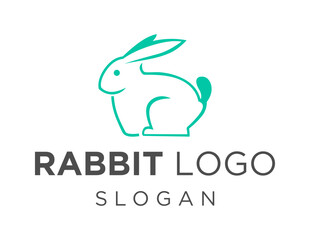 Logo design about Rabbit on a white background. made using the CorelDraw application.