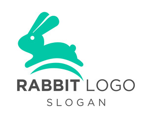 Fototapeta premium Logo design about Rabbit on a white background. made using the CorelDraw application.