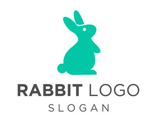 Logo design about Rabbit on a white background. made using the CorelDraw application.