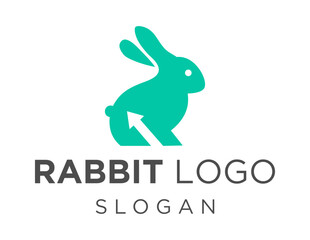 Fototapeta premium Logo design about Rabbit on a white background. made using the CorelDraw application.