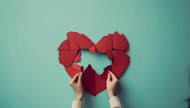 Stitching the Shards Embracing Wholeness After a Broken Heart, Generative AI