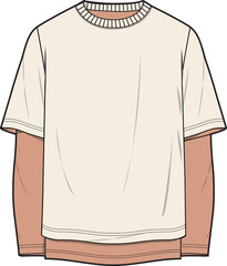 UNISEX WEAR TEE SHIRTS VECTOR SKETCH