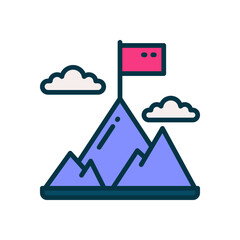 goal icon for your website, mobile, presentation, and logo design.