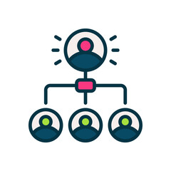 management icon for your website, mobile, presentation, and logo design.