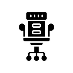 chair office icon for your website, mobile, presentation, and logo design.