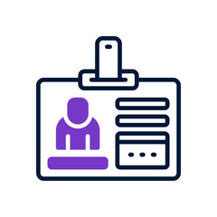 id card icon for your website, mobile, presentation, and logo design.