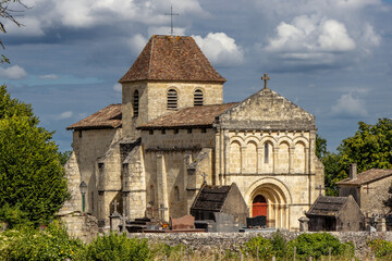 Fototapeta na wymiar Église de Gardegan - Gironde