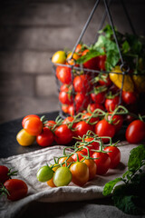 Mix colorful tomatoes