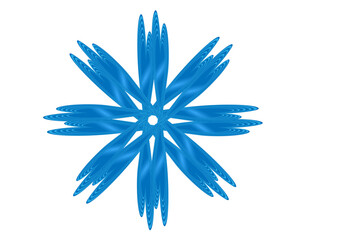 blue snowflake