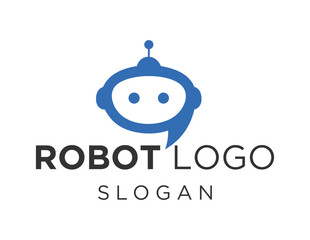 Logo design about Robot on a white background. made using the CorelDraw application.