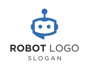 Logo design about Robot on a white background. made using the CorelDraw application.