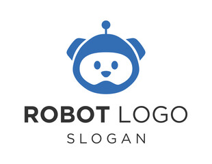 Logo design about Robot on a white background. made using the CorelDraw application.