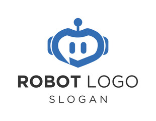Logo design about Robot on a white background. made using the CorelDraw application.