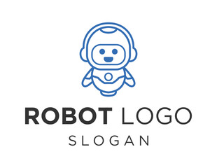 Logo design about Robot on a white background. made using the CorelDraw application.