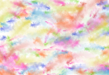 abstract background with colorful smoke shapes on a white background