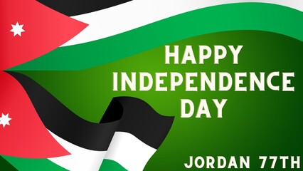 Fototapeta na wymiar Independence Day Jordan national day 