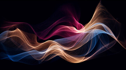 abstract lines and smoke