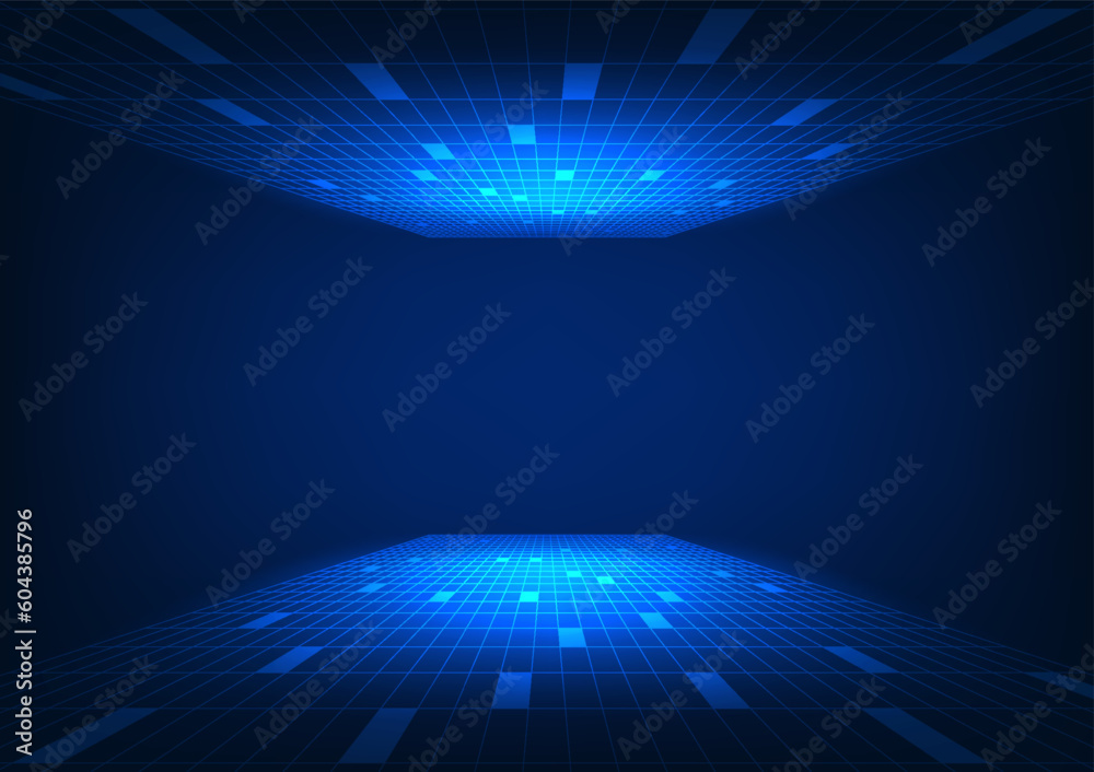 Poster microchip technology background performs fast processing and display in the operating system. it can
