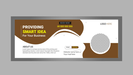 Facebook cover design template 